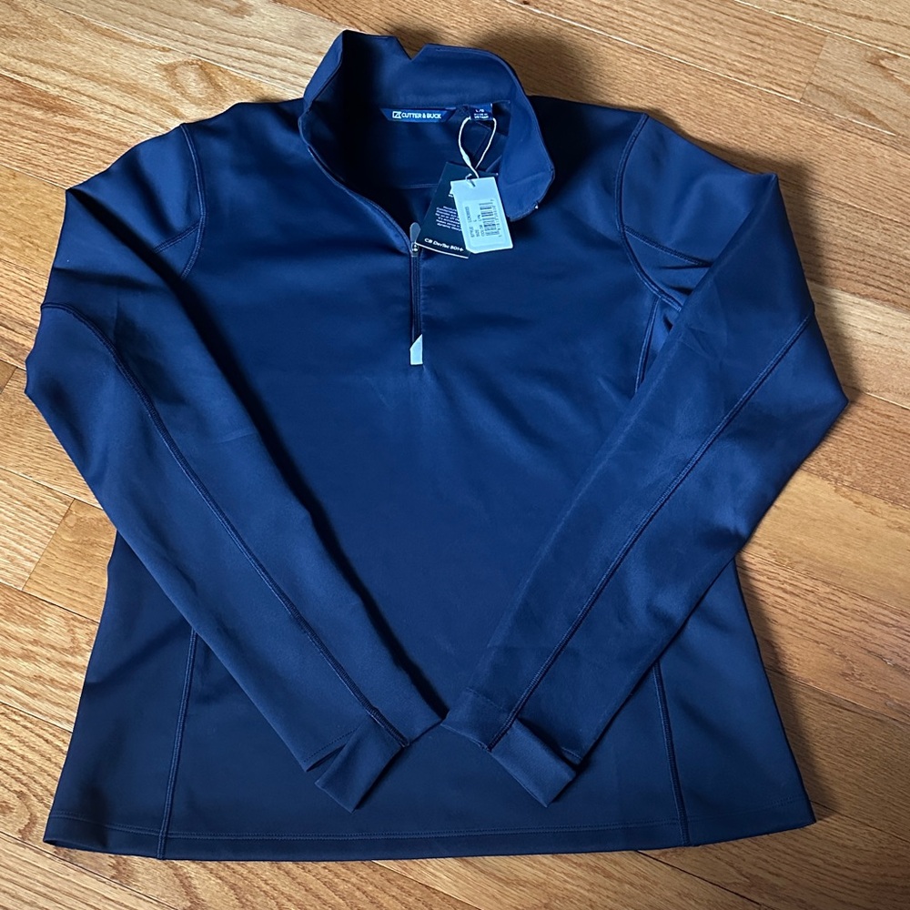 Cutter & Buck Traverse Stretch Eco Quarter Zip Womens Pullover